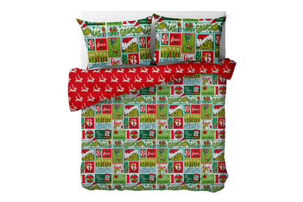 Christmas Grinch Inspired Microfibre Duvet Cover - 2 Sizes