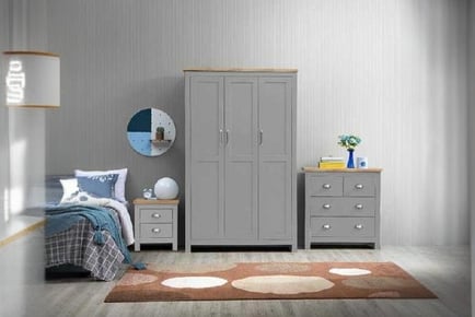 Bedroom Set: Wardrobe Chest & Bedside