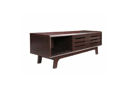 Dark Oak TV Stand with Sliding Door