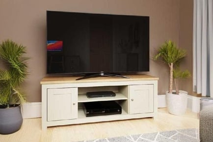 Modern TV Unit with 2-Door Cabinet