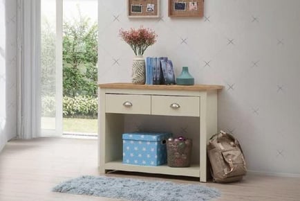 Console Table - Drawers & Open Storage