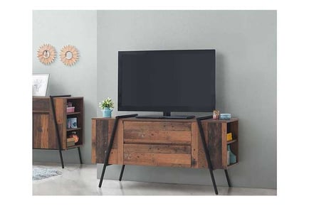 TV Stand with Drawers and Shelves