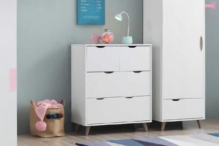 Scandinavian 4-Drawer Chest Unit