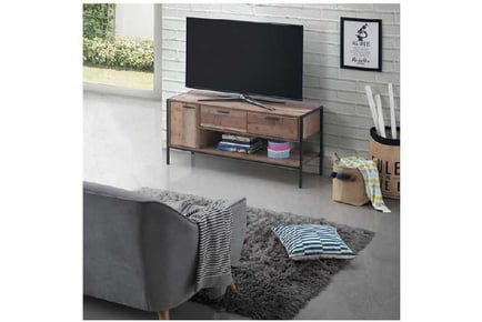 TV Stand with 2 Drawers and Storage