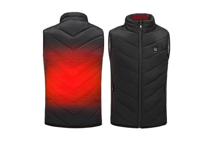 Kids' USB-Charging Electric Heated Gilet - 5 Sizes, 4 Colours