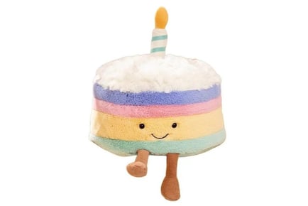 Jellycat Amuseable-inspired Plush Rainbow Cake