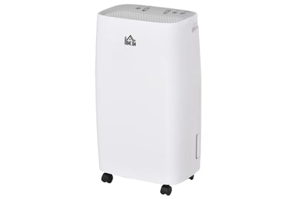 12L Portable White Electric Dehumidifier