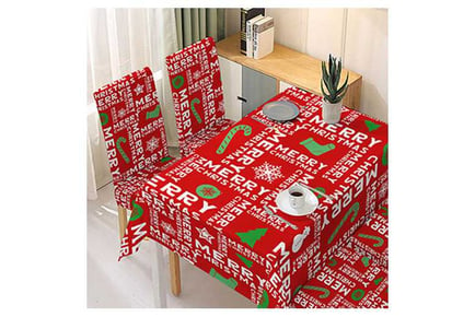 2Pcs Christmas Dining Chair Covers