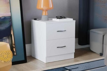 Riano 2 Drawer Bedside Chest Table