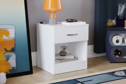 Riano 1 Drawer Bedside Chest Table