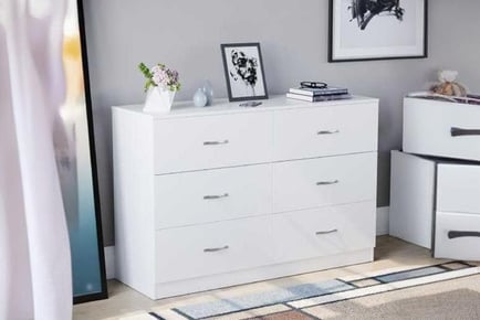 Riano 6 Drawer Chest Bedroom Storage