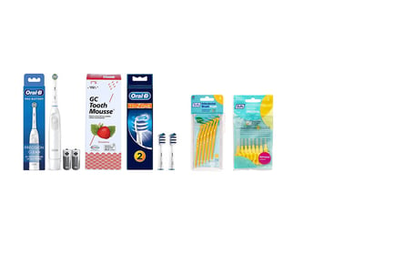 Dental Care Kit - Oral B Toothbrush, TePe Brushes & GC Tooth Mousse