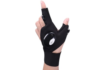 Outdoor Glove with LED Flashlight - 3 Options