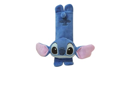 Stitch-Inspired Plush Seat Belt Cover w/ Shoulder Pad - 2 Options