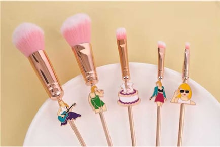 5Pcs Taylor Theme Makeup Brushes Set