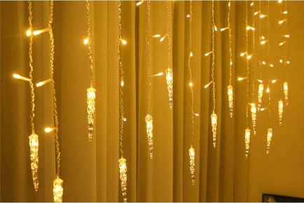 4m Solar Fairy LED Icicle String Lights