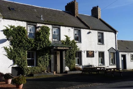 The Plough Hotel - Bed & Breakfast For 2 - Dinner Upgrade - Scottish Borders