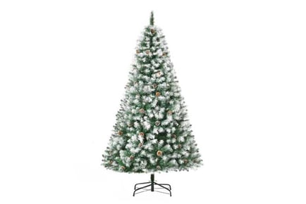 6ft Xmas Tree w/ Pine Cones Decoration