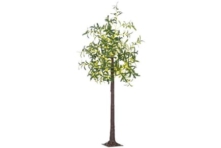 6ft Olive Tree w/ 300 LED Lights - Green