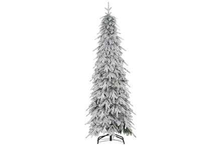 6ft Snow-Covered Unlit Xmas Tree