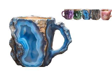 Mineral Crystal Coffee Mug - 3 Options, 5 Gemstones