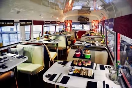 Red Bus Bistro Tour with Prosecco Afternoon Tea for 2, 3 or 4 - Glasgow & Edinburgh