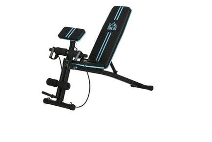 HOMCOM Foldable Weight Bench - Blue