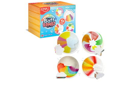 Baff Bombz - Rainbow, Rocket, Star & Unicorn Special Effect