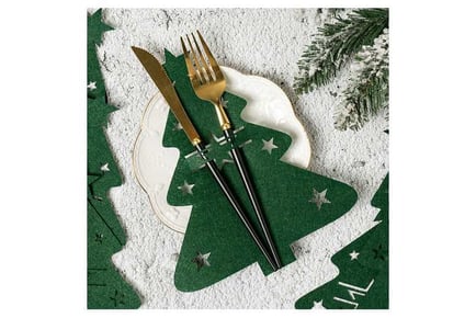 24Pcs Xmas Cutlery Bag Tableware Decor