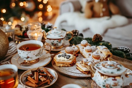 Festive Afternoon Tea for 2 at Charlecote Pheasant Hotel - Stratford-upon-Avon