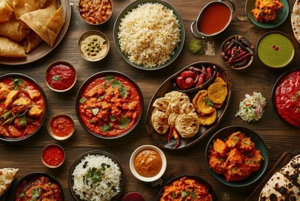 2 Course Indian Meal with a Side & Drink For 2 or 4 at Aura Indian Cuisine - Walsall