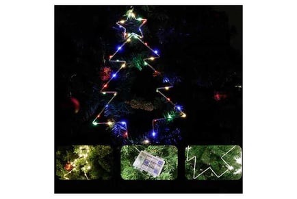 Enchanting Xmas Tree Decor Lights with Timer - Set of 3