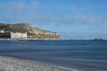 1-3 Night Llandudno, North Wales Seaside Stay for 2: The Marine Hotel Stay, Breakfast, Leisure Access, Late Checkout