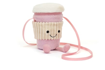 Jellycat Amusable Inspired Coffee Bag - Pink or Khaki