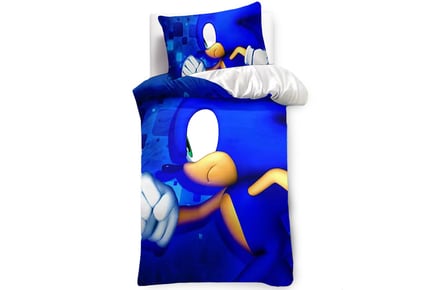 Sonic Inspired Duvet Set + Optional Toy - 3 Sizes & 12 Styles