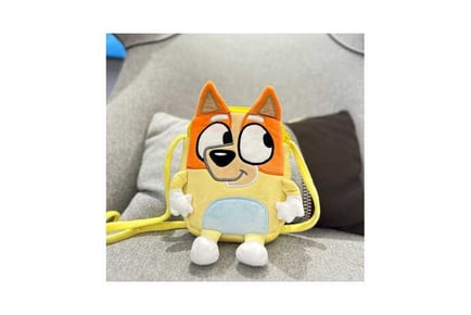 Cartoon Puppy Bluey Crossbody Pencil Bag Plush Kids