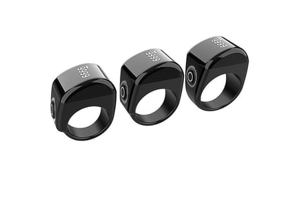 Smart Bluetooth Digital Watch Ring - 3 Sizes & 3 Colours