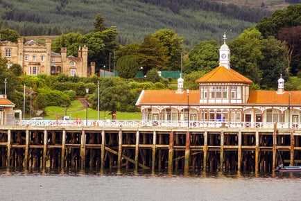 Dunoon Waterside Stay for 2: Breakfast, Dinner, Wine and Late Checkout - 2nt Option!