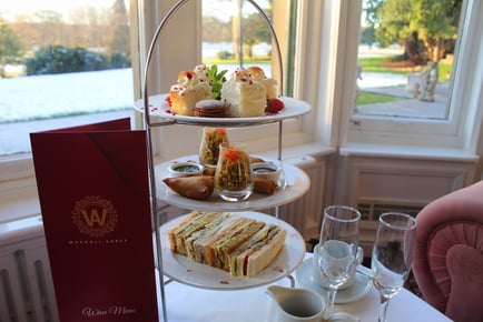 Indian Afternoon Tea for 2 at Wroxall Abbey - Bubbly Upgrade