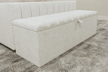 Luxury Boucle Ottoman Storage Box- 40 inches and 80 inches