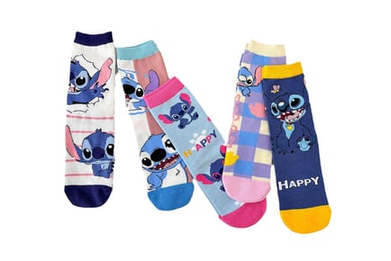 Stitch Inspired Cartoon Socks Set