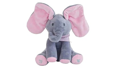 Peek-a-Boo Singing Elephant Plush Toy