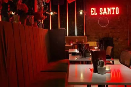 El Santo 1kg Latin American Meat Platter with cocktails, wine, sides and sauces for 2 or 4