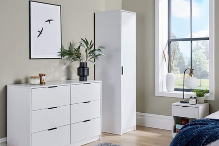 Phoenix Single Door Wardrobe - 4 Colours