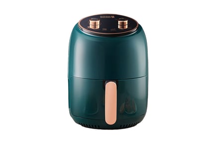 8L Knob-Controlled Air Fryer - Black or Green