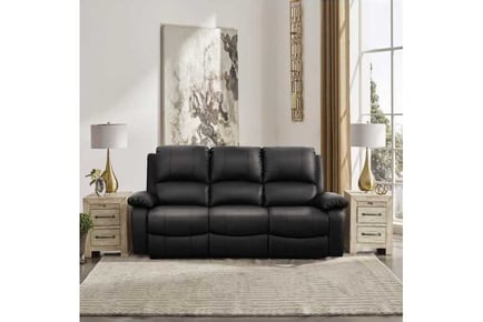 PU Leather Electric Reclining Sofa set