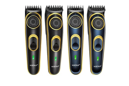 Rechargeable Electric Hair Trimmer - Black & Blue