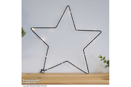 Festive LED light Star - Black