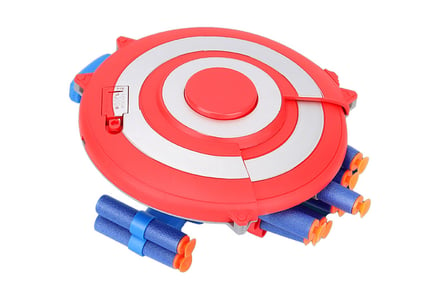 Marvel-Inspired Soft Bullet Launcher Shield Toy - 2 Options