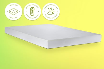 Pure Foam Classic Memory Mattress with 6” Depth - 5 Sizes